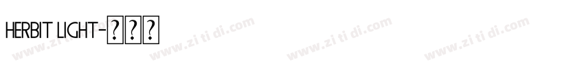 Herbit Light字体转换 Herbit Light字体转换